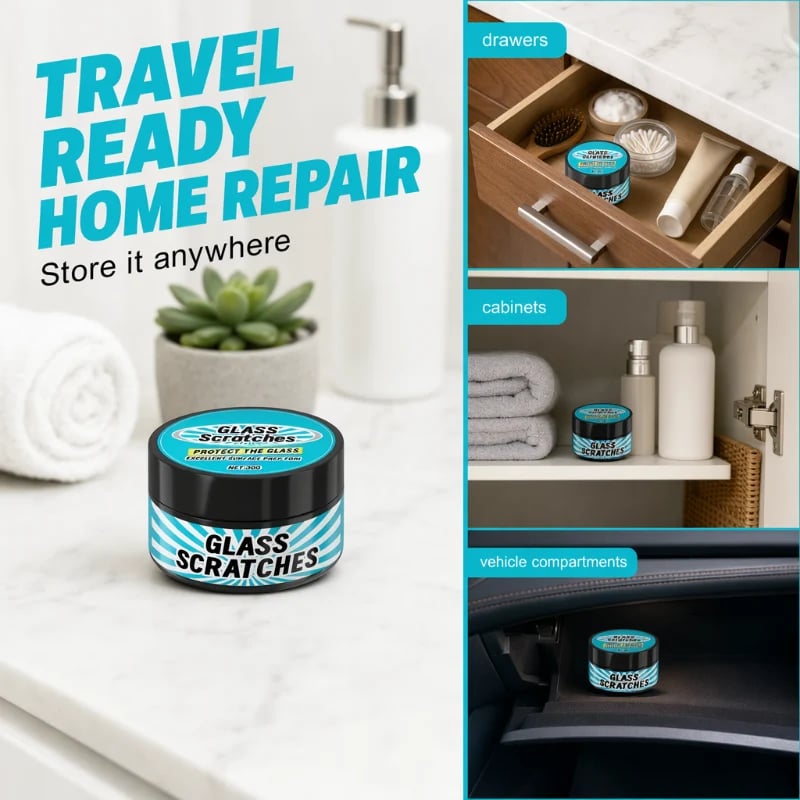 🔥Hot Sale 50% OFF🔥 Multi-Purpose Glass Scratch Repair Paste – 30g, for Windows, Mirrors & Car Glass 🪟