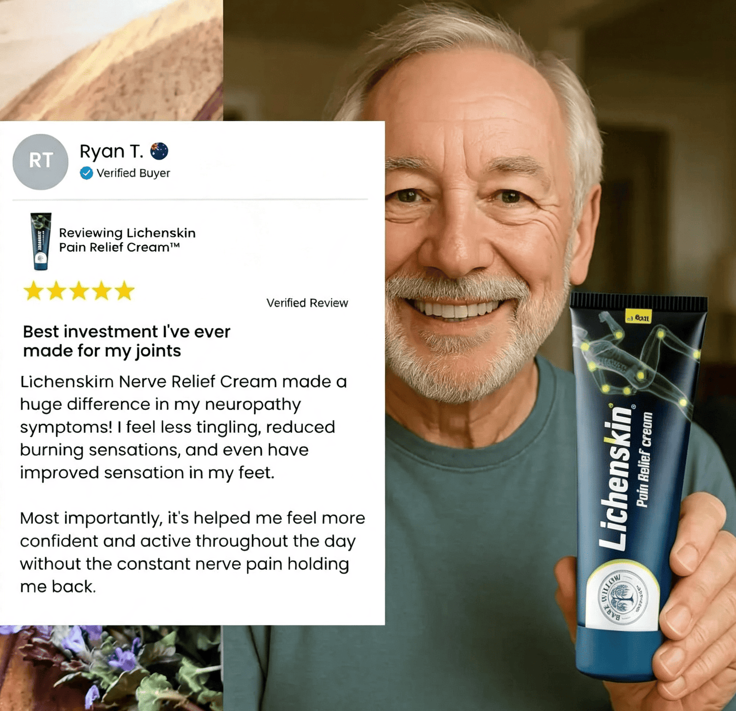 Lichenskin™Neuropathy Relief Cream - Relieve Numbness, Tingling & Pain
