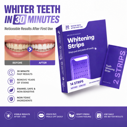 Purple Teeth Whitening Strips