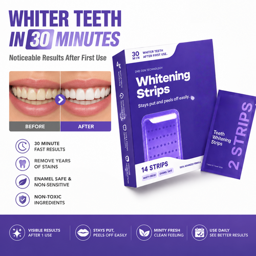 Purple Teeth Whitening Strips