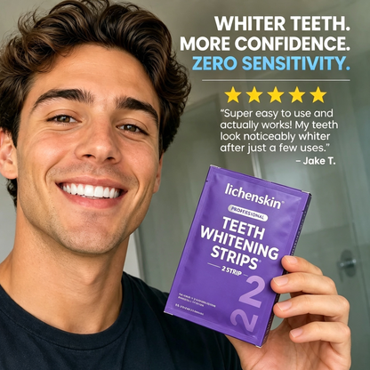 💜🦷Get whiter teeth in just 30 minutes🕧 – Lichenskin Purple Teeth Whitening Strips