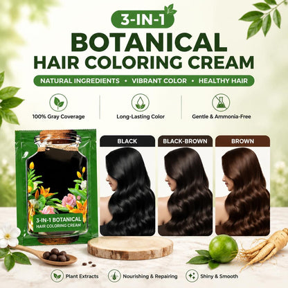 🔥Flash Sale💖 3-In-1 Botanical Hair Coloring Cream