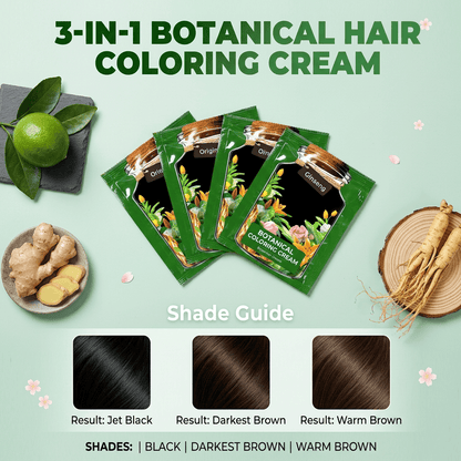 🔥Flash Sale💖 3-In-1 Botanical Hair Coloring Cream