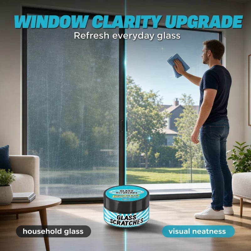 🔥Hot Sale 50% OFF🔥 Multi-Purpose Glass Scratch Repair Paste – 30g, for Windows, Mirrors & Car Glass 🪟