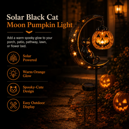 🎃 Halloween Early Bird Sale 🔥 | 49% OFF Pumpkin Moon Garden Stake Light