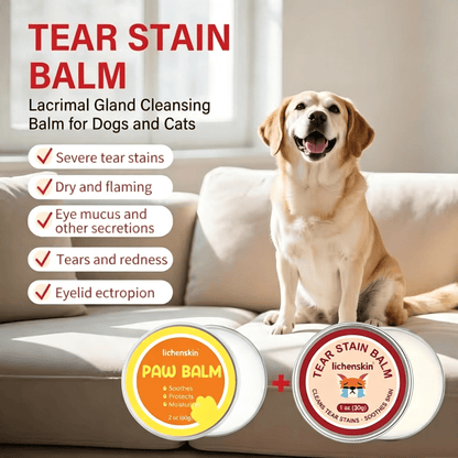 ⚡Remove In Two Weeks🐈🐕Lichenskin® Pet Tear Stain Protection Cream & Brush Set